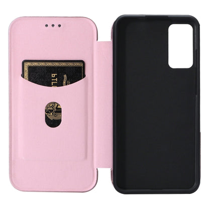 Carbon Fiber Texture Magnetic Horizontal Flip Leather Phone Case, For TCL 205, For Motorola Moto G200 5G / Edge S30, For ZTE Libero 5G II