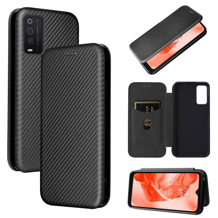 Carbon Fiber Texture Magnetic Horizontal Flip Leather Phone Case, For TCL 205, For Motorola Moto G200 5G / Edge S30, For ZTE Libero 5G II