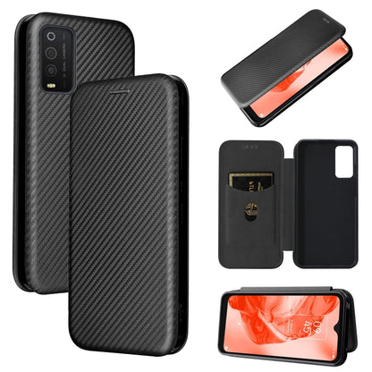 Carbon Fiber Texture Magnetic Horizontal Flip Leather Phone Case, For TCL 205, For Motorola Moto G200 5G / Edge S30, For ZTE Libero 5G II
