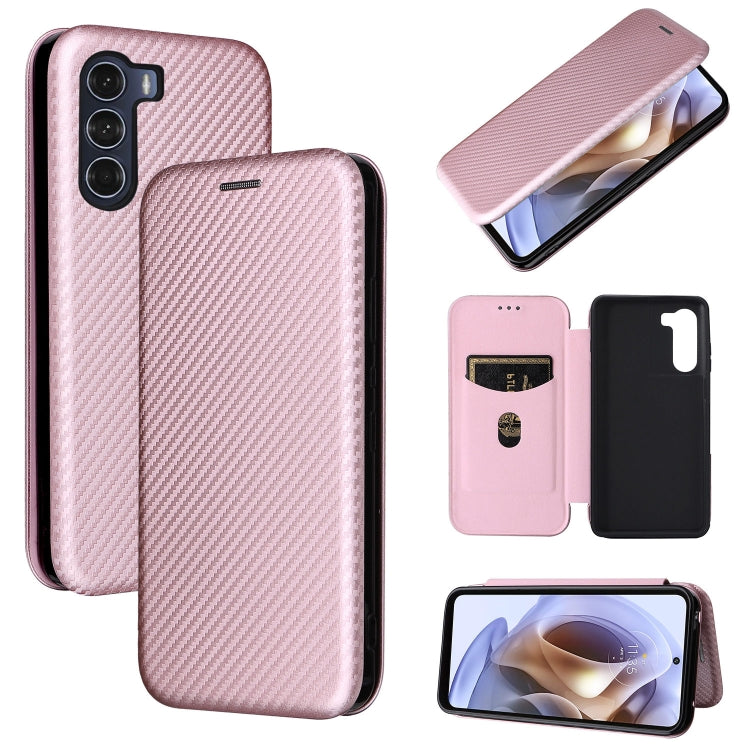 Carbon Fiber Texture Magnetic Horizontal Flip Leather Phone Case, For TCL 205, For Motorola Moto G200 5G / Edge S30, For ZTE Libero 5G II