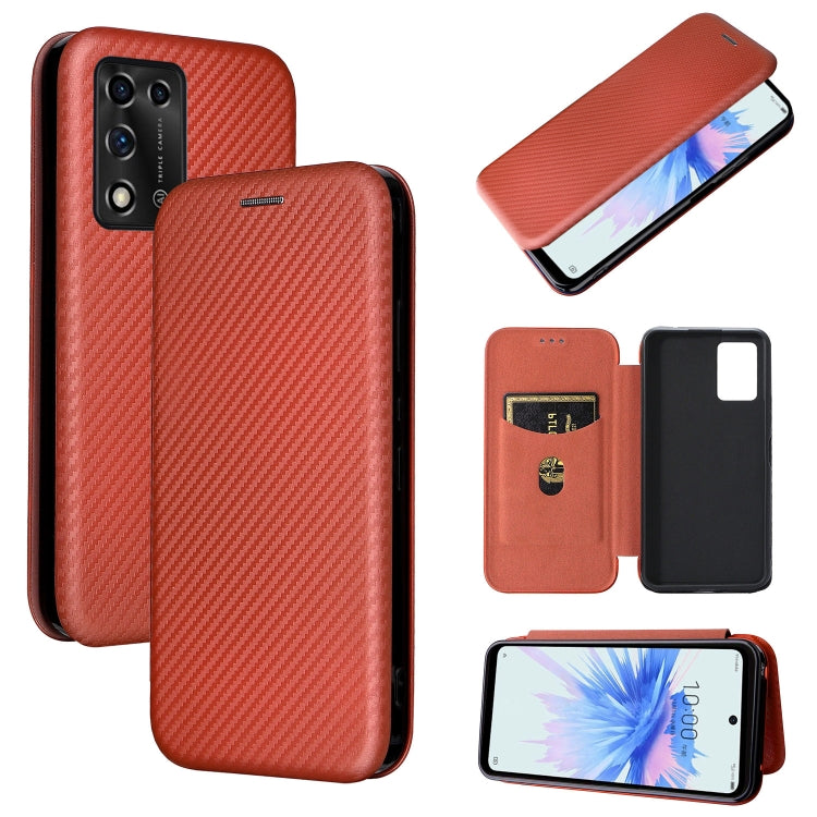 Carbon Fiber Texture Magnetic Horizontal Flip Leather Phone Case, For TCL 205, For Motorola Moto G200 5G / Edge S30, For ZTE Libero 5G II