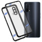 Full Cover Magnetic Metal Tempered Glass Phone Case