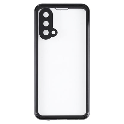 Full Cover Magnetic Metal Tempered Glass Phone Case