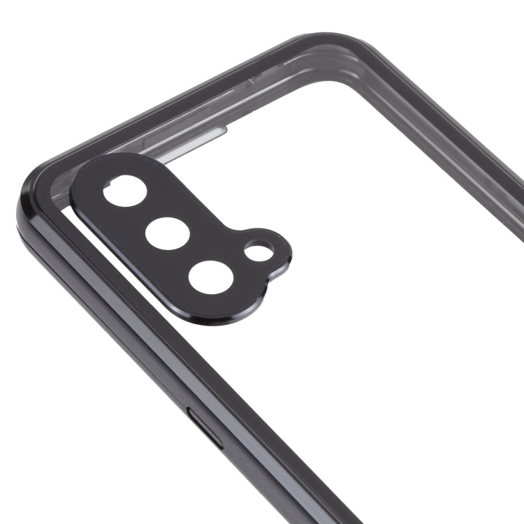 Full Cover Magnetic Metal Tempered Glass Phone Case