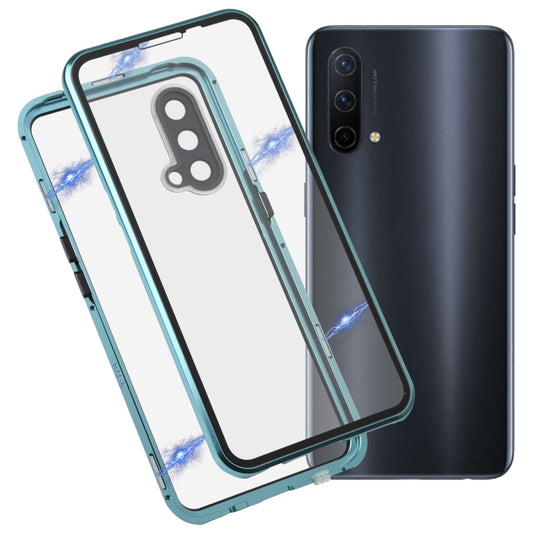 Full Cover Magnetic Metal Tempered Glass Phone Case, For OnePlus Nord CE 5G
