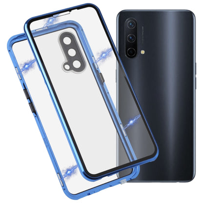 Full Cover Magnetic Metal Tempered Glass Phone Case