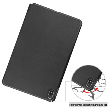 Three-folding Holder Custer Texture Leather Tablet Case