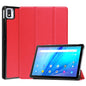 Three-folding Holder Custer Texture Leather Tablet Case, For Lenovo Tab P12 Pro 12.6, For Nokia  T20, For TCL Tab 10s
