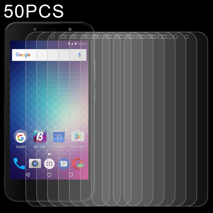 50 PCS 0.26mm 9H 2.5D Tempered Glass Film, For BLU Studio X10+ (50 PCS), For BLU Studio X10L (50 PCS), For BLU C7 (50 PCS), For BLU G50 Plus (50 PCS), For Wiko Y52 (50 PCS), For BLU G60 (50 PCS), For Wiko Sunny 5 Lite (50 PCS), For BLU G80 (50 PCS)    ...