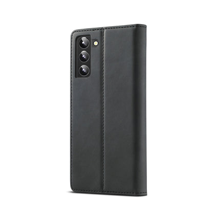 LC.IMEEKE Soft PU + TPU Magnetic Skin-friendly Feeling Leather Phone Case, For Samsung Galaxy S22+ 5G
