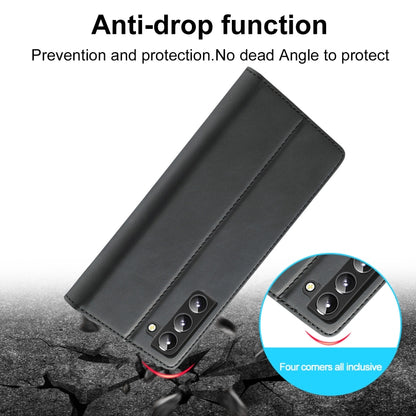 LC.IMEEKE Soft PU + TPU Magnetic Skin-friendly Feeling Leather Phone Case, For Samsung Galaxy S22+ 5G