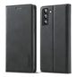 LC.IMEEKE Soft PU + TPU Magnetic Skin-friendly Feeling Leather Phone Case, For Samsung Galaxy S22+ 5G
