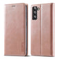 LC.IMEEKE Soft PU + TPU Magnetic Skin-friendly Feeling Leather Phone Case, For Samsung Galaxy S22+ 5G