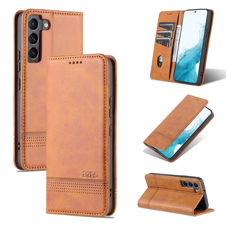 AZNS Magnetic Calf Texture Horizontal Flip Leather Phone Case