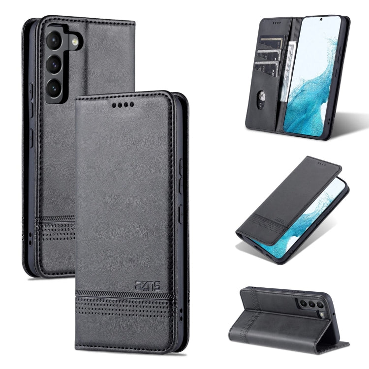 AZNS Magnetic Calf Texture Horizontal Flip Leather Phone Case