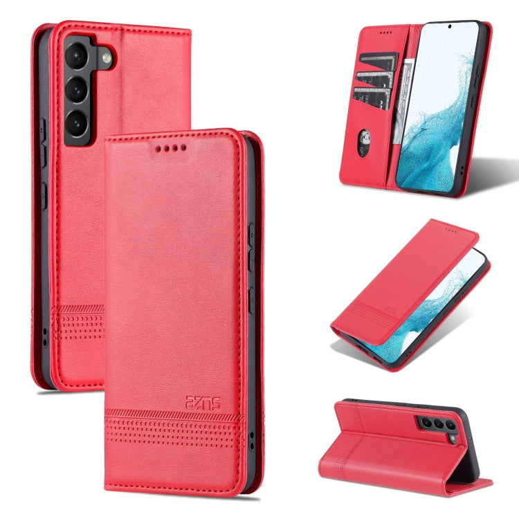 AZNS Magnetic Calf Texture Horizontal Flip Leather Phone Case