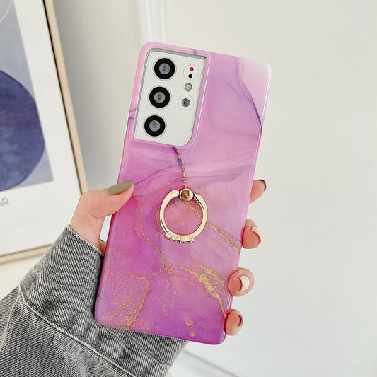 Ring Holder Glitter Marble Phone Case