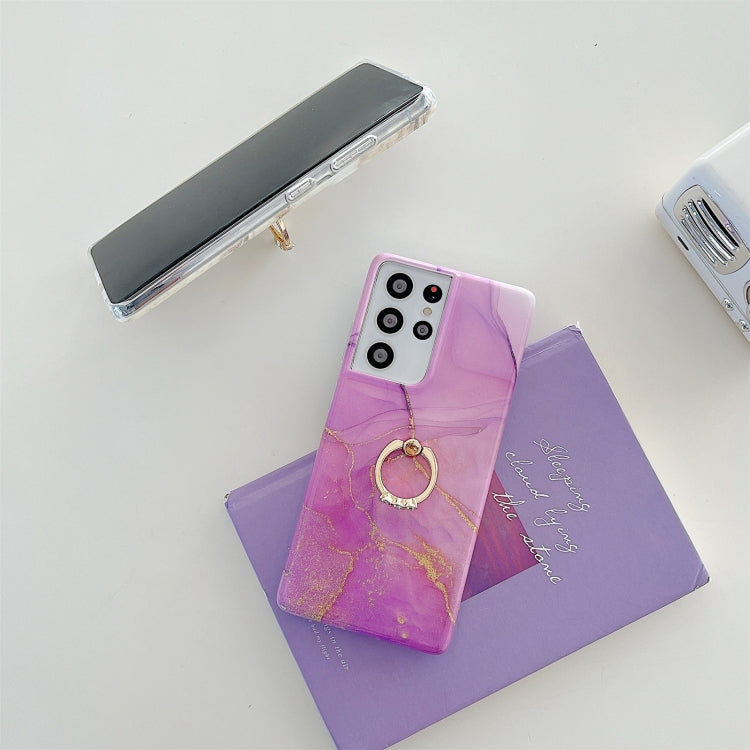 Ring Holder Glitter Marble Phone Case