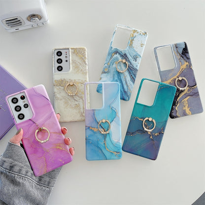 Ring Holder Glitter Marble Phone Case