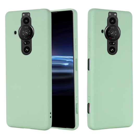 Pure Color Liquid Silicone Phone Case, For Sony Xperia Pro-I