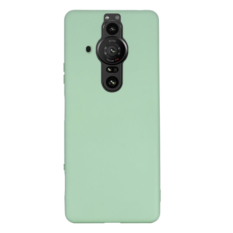 Pure Color Liquid Silicone Phone Case, For Sony Xperia Pro-I