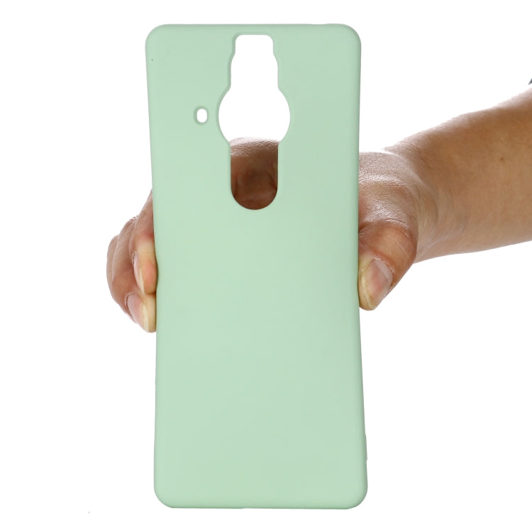 Pure Color Liquid Silicone Phone Case, For Sony Xperia Pro-I