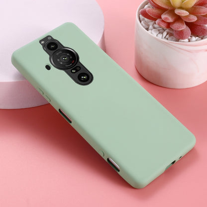 Pure Color Liquid Silicone Phone Case, For Sony Xperia Pro-I