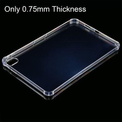 0.75mm Four-corner Shockproof Transparent TPU Tablet Case, For Nokia T20