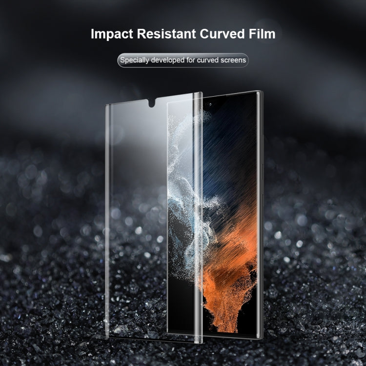 NILLKIN Impact Resistant Curved Surface Film For Samsung Galaxy S22 5G, For Samsung Galaxy S22 Ultra 5G