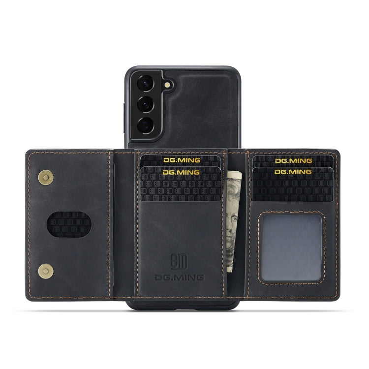 DG.MING M2 Series 3-Fold Multi Card Bag + Magnetic Back Cover Phone Case