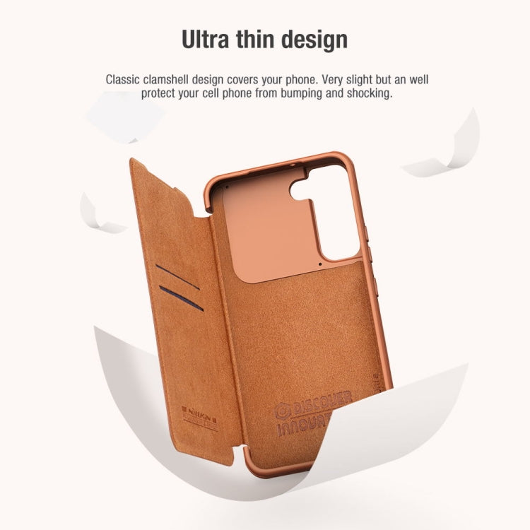 NILLKIN QIN Series Pro Sliding Camera Cover Design Leather Phone Case