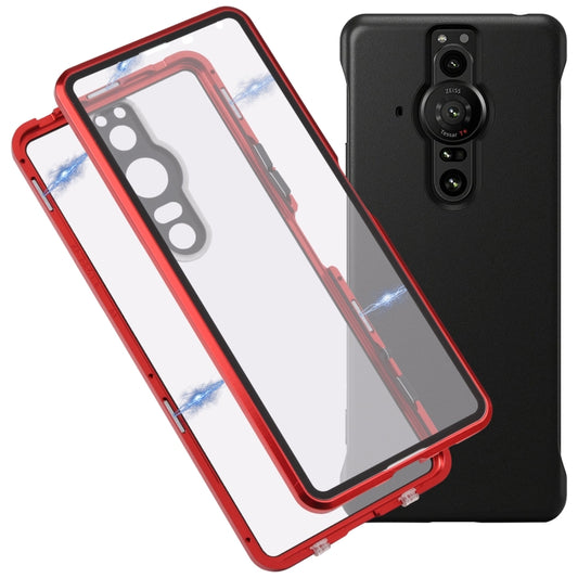 HD Magnetic Metal Tempered Glass Phone Case