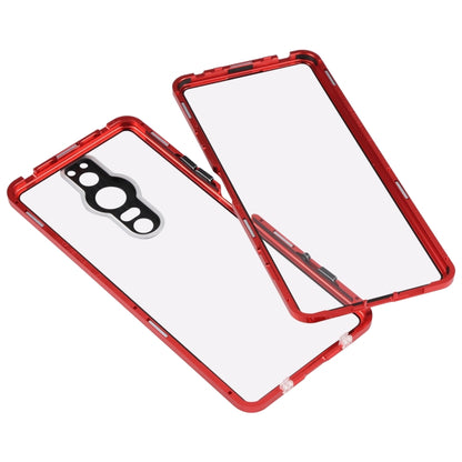 HD Magnetic Metal Tempered Glass Phone Case