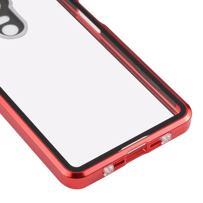 HD Magnetic Metal Tempered Glass Phone Case