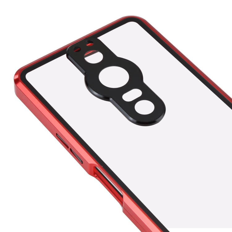 HD Magnetic Metal Tempered Glass Phone Case