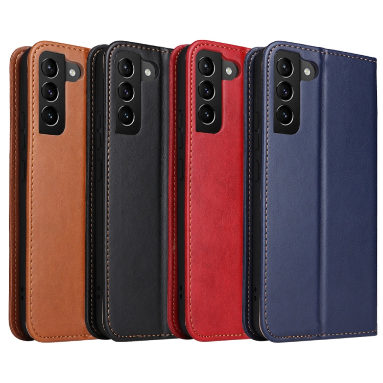 Fierre Shann PU Genuine Leather Texture Leather Phone Case