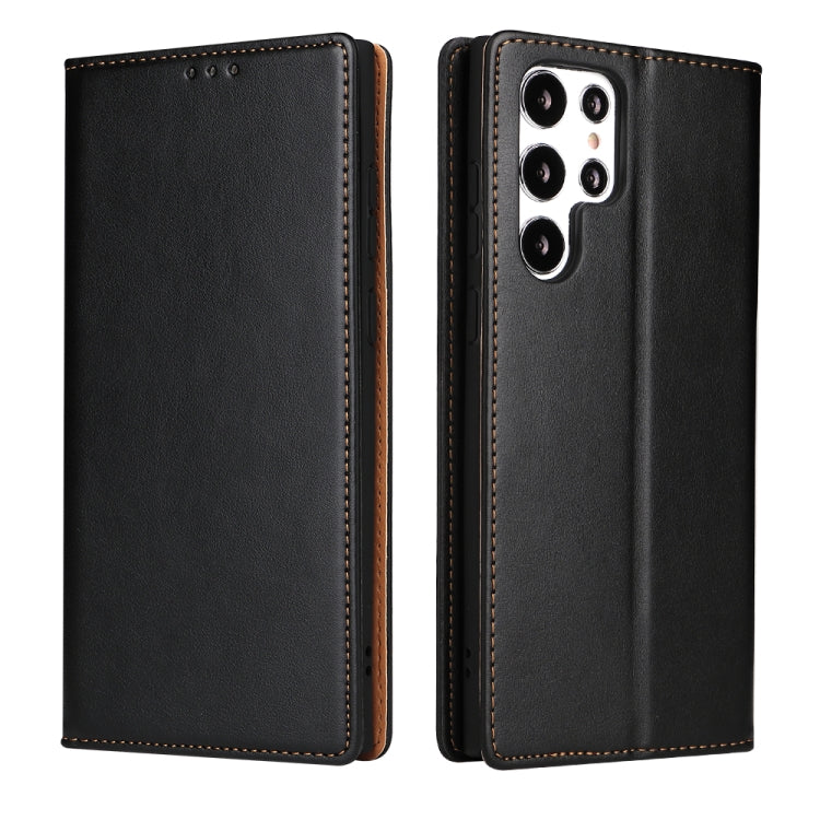 Fierre Shann PU Genuine Leather Texture Leather Phone Case