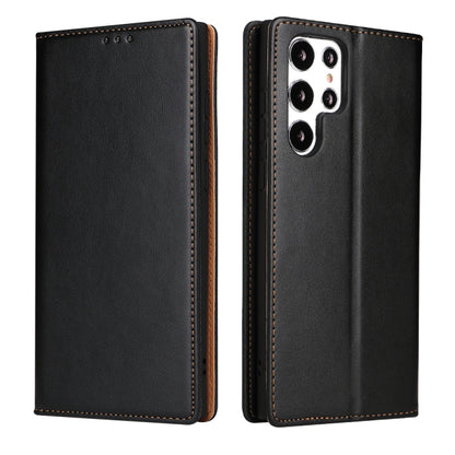 Fierre Shann PU Genuine Leather Texture Leather Phone Case