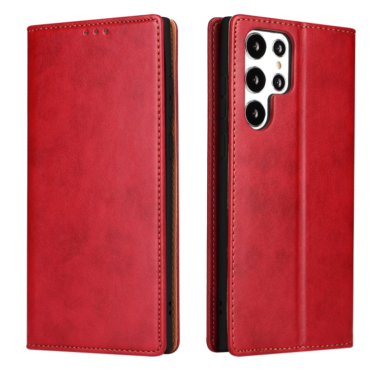 Fierre Shann PU Genuine Leather Texture Leather Phone Case