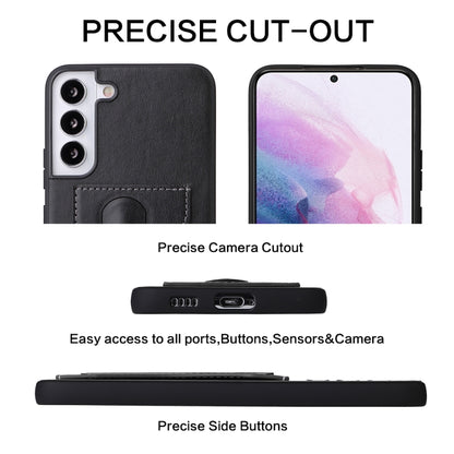 Fierre Shann Full Coverage Leather Phone Case, For Samsung Galaxy S22+ 5G, For Samsung Galaxy S22 Ultra 5G