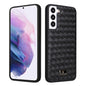 Fierre Shann Leather Texture Phone Back Cover Case, For Samsung Galaxy S22 5G, For Samsung Galaxy S22+ 5G, For Samsung Galaxy S22 Ultra 5G