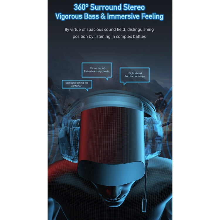 awei GM-1 USB + 3.5mm Ambient Light Gaming Headset with Microphone