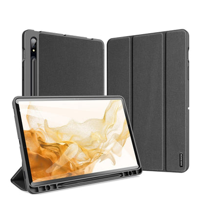 DUX DUCIS Domo Series Magnetic PU Leather Tablet Case, For Samsung Galaxy Tab S8 / Galaxy Tab S7