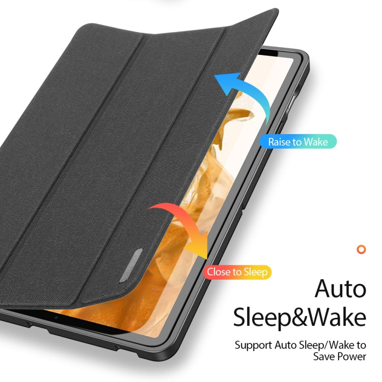 DUX DUCIS Domo Series Magnetic PU Leather Tablet Case, For Samsung Galaxy Tab S8 / Galaxy Tab S7