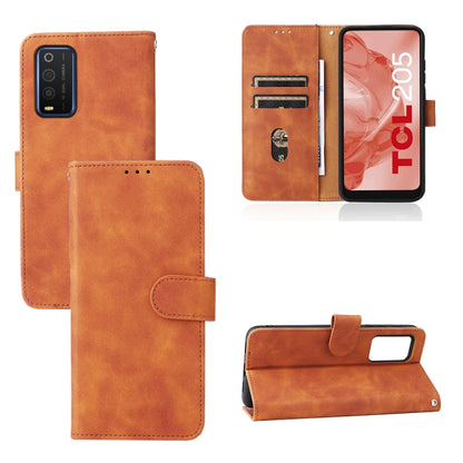 Skin Feel Magnetic Buckle Leather Phone Case