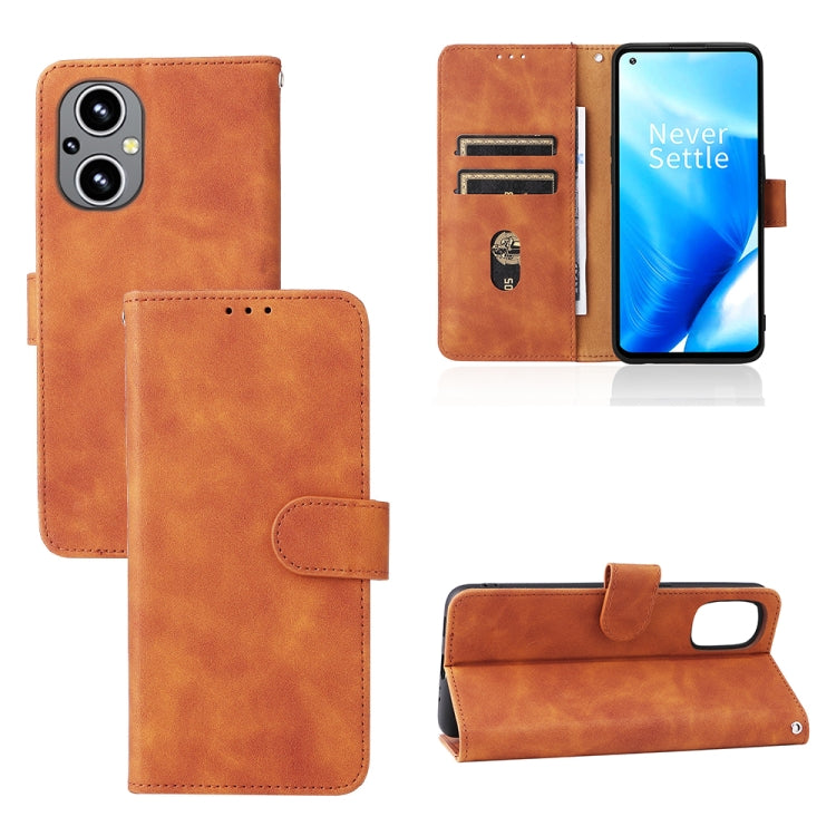 Skin Feel Magnetic Buckle Leather Phone Case