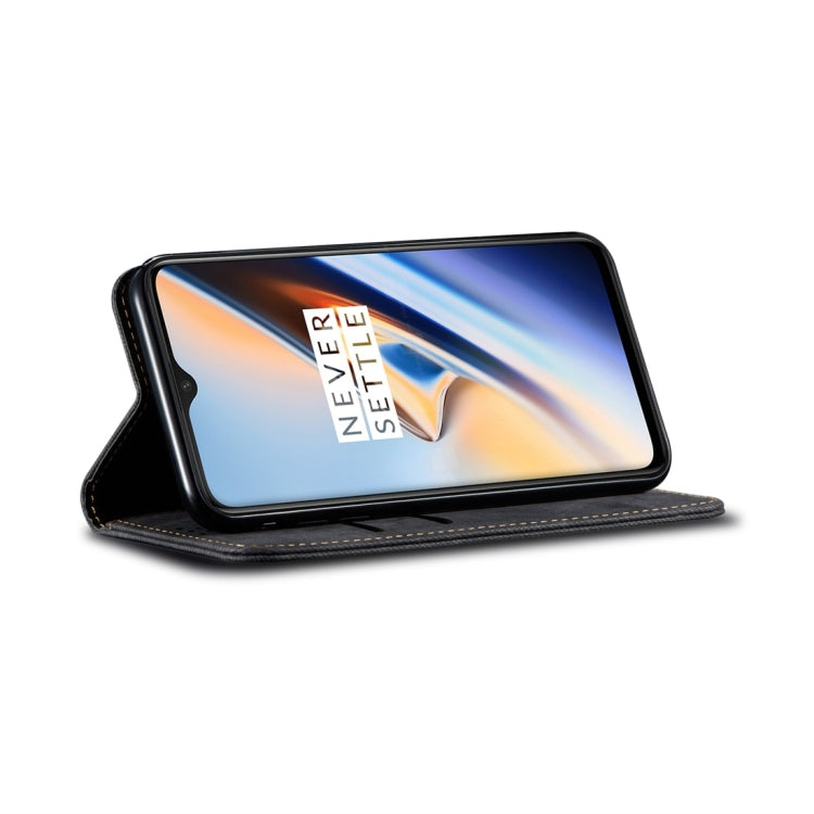 Denim Texture Casual Style Horizontal Flip Leather Case with Holder & Card Slots & Wallet