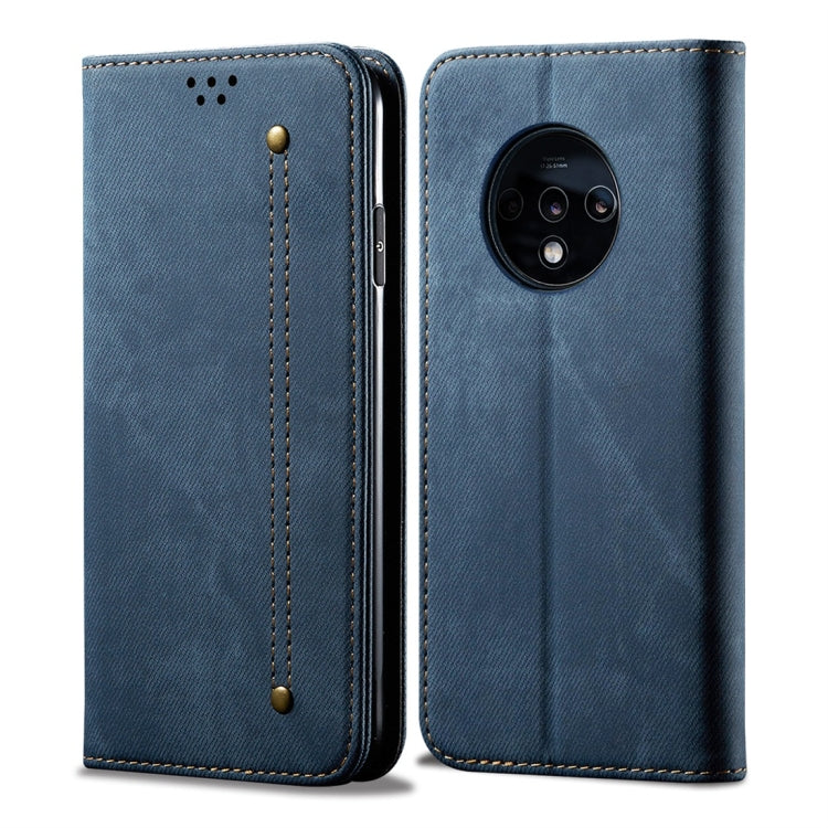 Denim Texture Casual Style Horizontal Flip Leather Case with Holder & Card Slots & Wallet