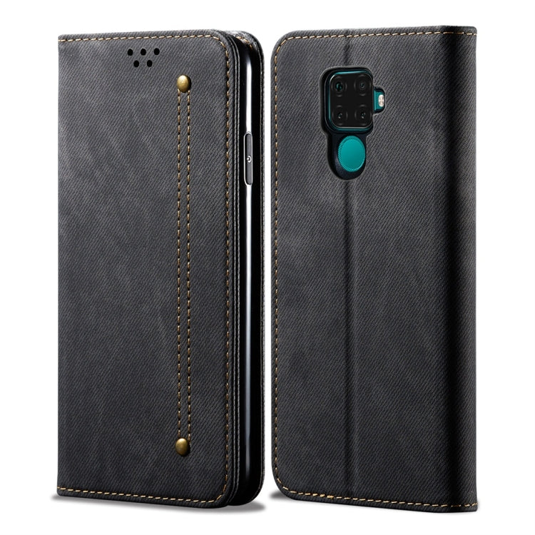 Denim Texture Casual Style Horizontal Flip Leather Case with Holder & Card Slots & Wallet