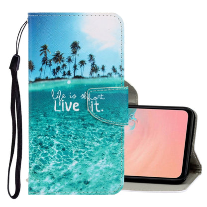 3D Colored Drawing Horizontal Flip PU Leather Case with Holder & Card Slots & Wallet, Series 2